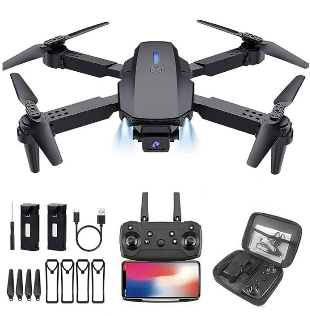 Drone with 4k Camera Foldable 1080P HD Drone with FPV Live Video, Smart Gestures Selfie, Altitude Hold, One Key Take Off/Landing, 3D Flips for Kids and Adults