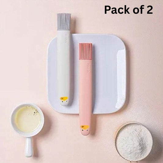 Silicone Pastry Brush Silicone Basting Brush Kitchen Coating Brush (Pack of 2)