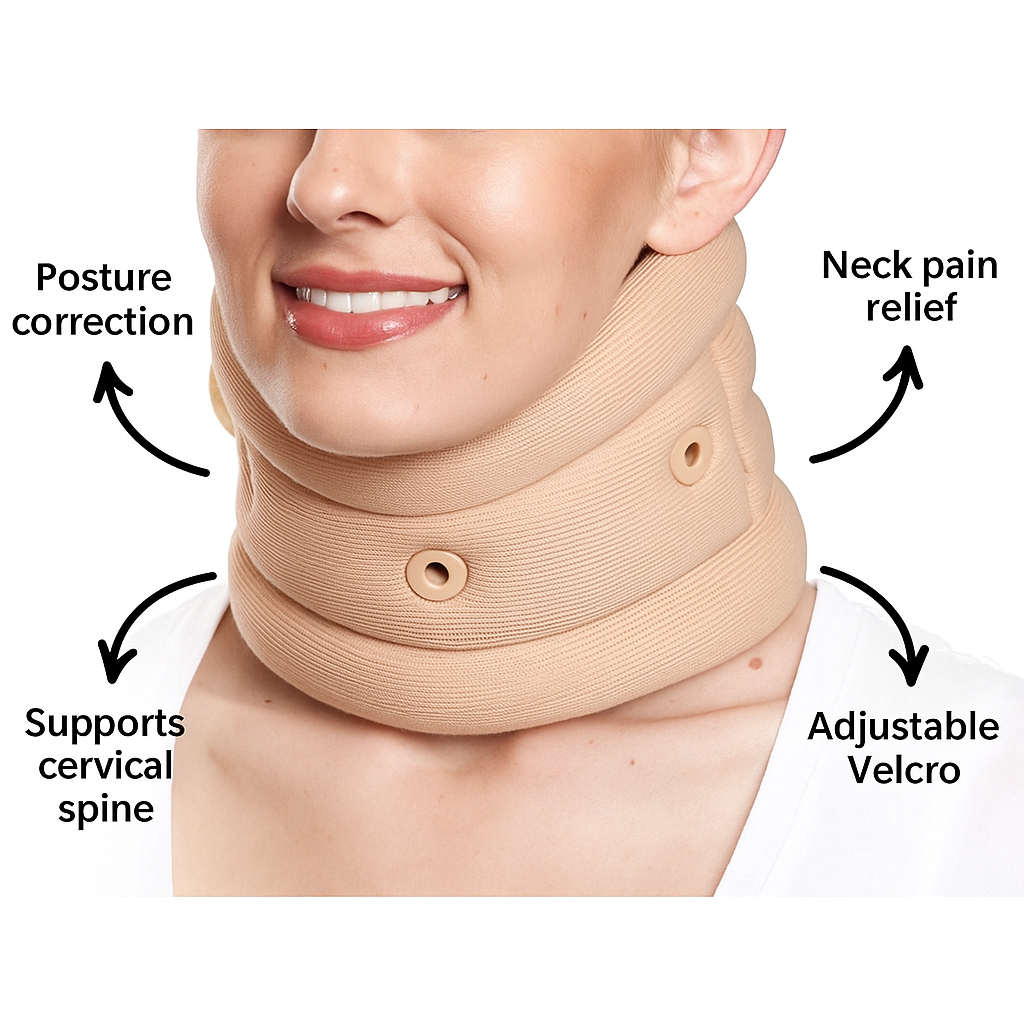 Cervical Collar Soft with Support Beige