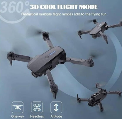 Drone with 4k Camera Foldable 1080P HD Drone with FPV Live Video, Smart Gestures Selfie, Altitude Hold, One Key Take Off/Landing, 3D Flips for Kids and Adults