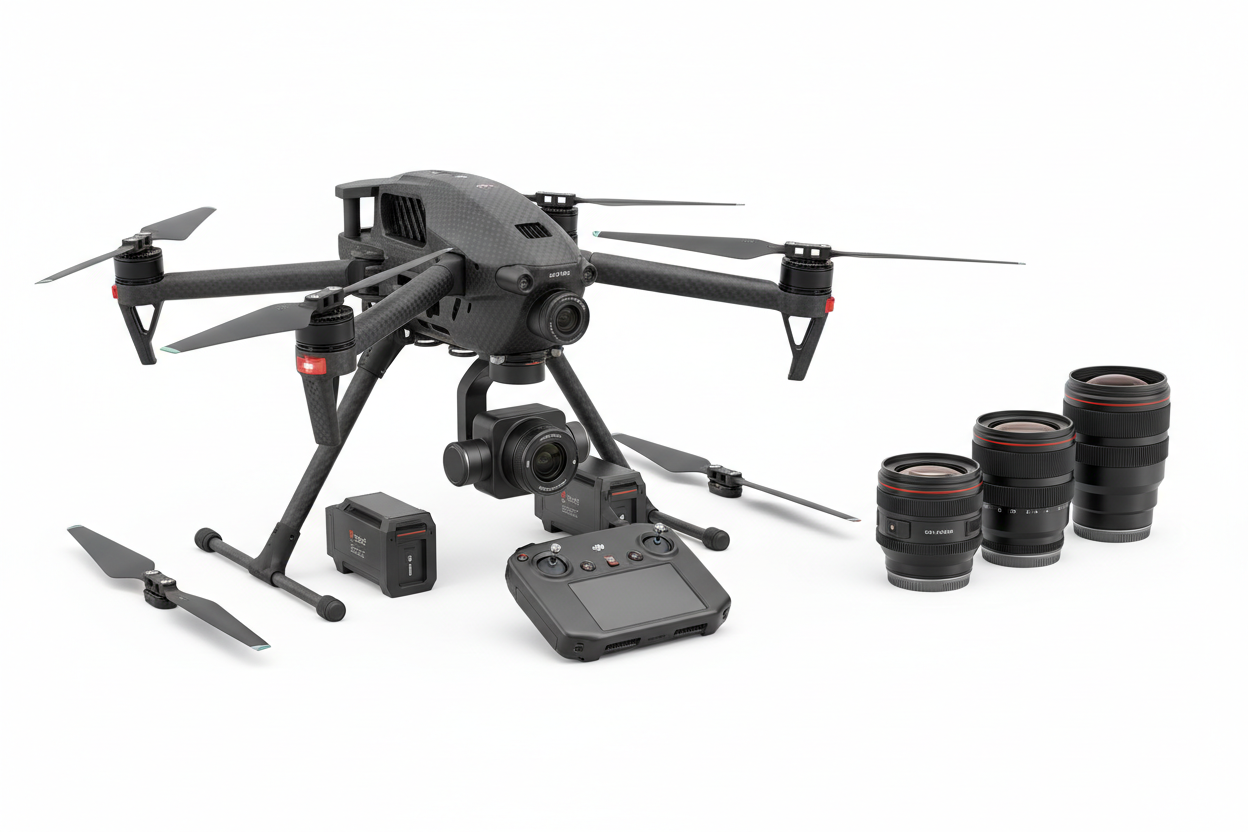 DJI Inspire 3 Combo with 4 Lenses Included