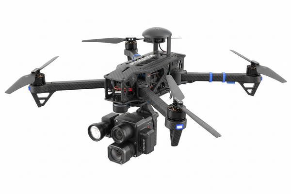 Peregrine Foldable Quadcopter Autonomous Drone Lightweight Industrial, RTK Precision Navigation